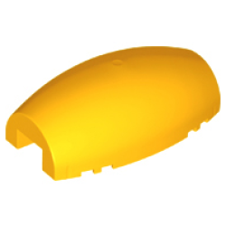 Windscreen 10 x 6 x 3 Bubble Canopy Double Tapered with Square Front Cutout - Bright Light Orange