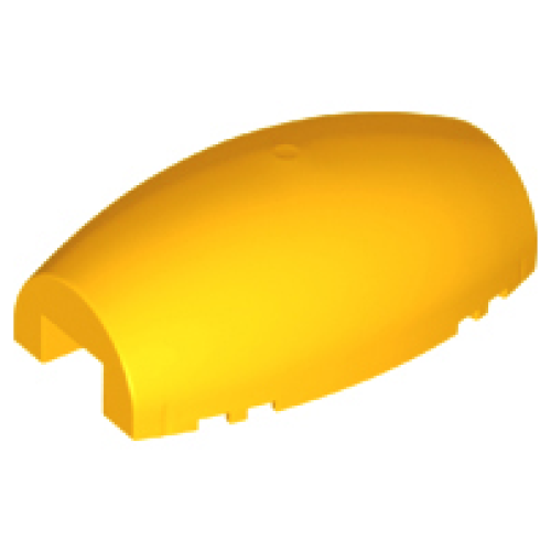 Деталь LEGO 10312 Windscreen 10 x 6 x 3 Bubble Canopy Double Tapered with Square Front Cutout - Bright Light Orange