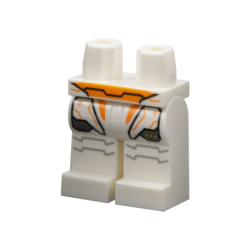 Hips and Legs with Orange Belt and Trim, Armor Plates with Black Outlines and Light Bluish Gray Panel Lines Pattern Hips and Legs with Orange Belt and Trim, Armor Plates with Black Outlines and Light Bluish Gray Panel Lines Pattern