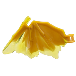 Dragon Wing 9 x 6 with Marbled Pearl Gold Pattern - Trans-Yellow Dragon Wing 9 x 6 with Marbled Pearl Gold Pattern - Trans-Yellow