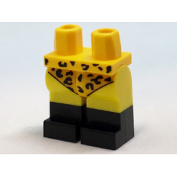 Hips and Yellow Legs with Bright Light Orange Leotard with Leopard Spots and Black Boots Pattern Hips and Yellow Legs with Bright Light Orange Leotard with Leopard Spots and Black Boots Pattern