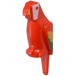 Bird, Parrot with Small Beak with Green and Yellow Feathers, White Face and Yellow Beak Pattern