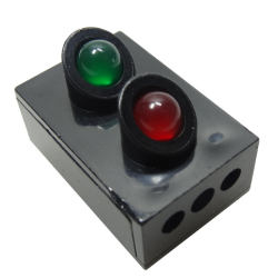 Electric, Train 12V 2 x 3 Signal Light Brick with Red and Green Lights