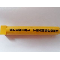 Support 2 x 2 x 11 Solid Pillar with Black 'SPECIAL TRANSPORT' Pattern (Sticker) - Set 7249