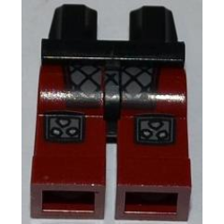 Hips and Dark Red Legs with Samurai Armor and Knee Pads Pattern Hips and Dark Red Legs with Samurai Armor and Knee Pads Pattern