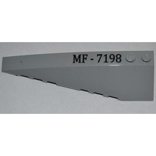 Деталь LEGO 50955pb009 Wedge 10 x 3 Left with 'MF-7198' Pattern (Sticker) - Set 7198