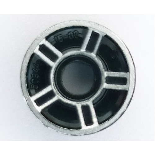 Деталь LEGO 50944pb01 Wheel 11mm D. x 6mm with 5 Spokes with Silver Outline Pattern