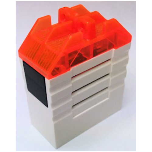 Деталь LEGO bb0042c01 Electric, Light & Sound Siren 4 x 2 x 4 Jack Stone with Trans-Neon Orange Top