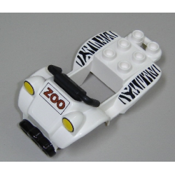 Duplo Cabin 4 x 7 x 2 Four Wheel Bike with Black Handlebars with 'ZOO' and Animal Stripes Pattern Duplo Cabin 4 x 7 x 2 Four Wheel Bike with Black Handlebars with 'ZOO' and Animal Stripes Pattern