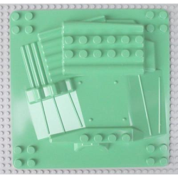 Duplo, Baseplate Raised 12 x 12 with 4 Studs in Each Corner Duplo, Baseplate Raised 12 x 12 with 4 Studs in Each Corner