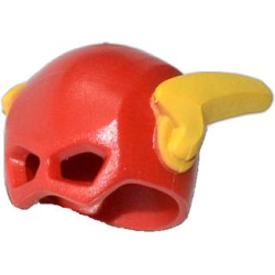 Minifigure, Headgear Mask The Flash with Yellow Wings Pattern Minifigure, Headgear Mask The Flash with Yellow Wings Pattern