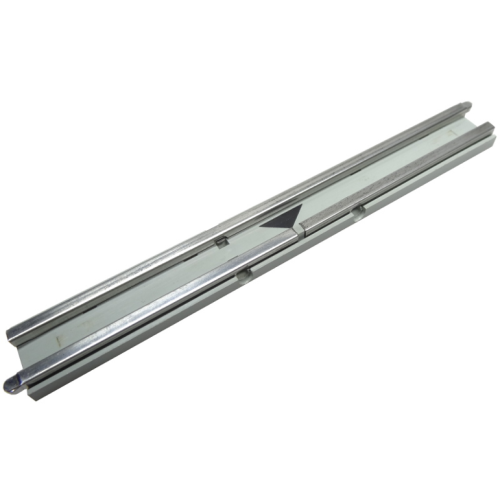 Деталь LEGO 3242apb01 Train, Track 12V Conducting Rail Straight for 12v Signal with Rail Interruption in the Middle, Black Arrow Pattern