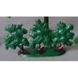 Plant, Tree Flat Bush Painted with Solid Base (1950s Version) Plant, Tree Flat Bush Painted with Solid Base (1950s Version)