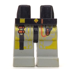 Hips and Light Gray Legs with Space UFO Gold Circuitry Pattern Hips and Light Gray Legs with Space UFO Gold Circuitry Pattern