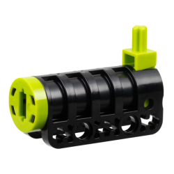 Projectile Launcher, Cannon, Round Bottom with Lime Tip and Lime Trigger Projectile Launcher, Cannon, Round Bottom with Lime Tip and Lime Trigger