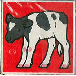 Duplo, Tile 2 x 2 x 1 with Cow Mosaic Picture 12 Pattern Duplo, Tile 2 x 2 x 1 with Cow Mosaic Picture 12 Pattern