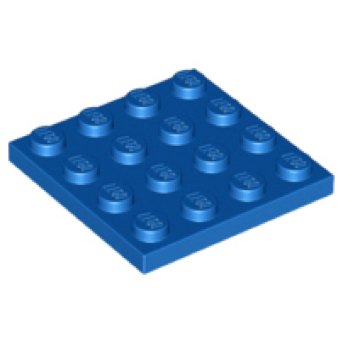 Деталь LEGO 3031 Plate 4 x 4 - Blue