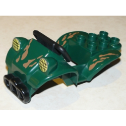 Duplo Cabin 4 x 7 x 2 Four Wheel Bike with Black Handlebars with Mud Spots Pattern Duplo Cabin 4 x 7 x 2 Four Wheel Bike with Black Handlebars with Mud Spots Pattern