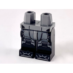 Hips and Black Legs with Dark Bluish Gray Armor Panels Pattern Hips and Black Legs with Dark Bluish Gray Armor Panels Pattern