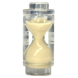 Minifigure, Utensil Hourglass with Molded Tan Sand Pattern