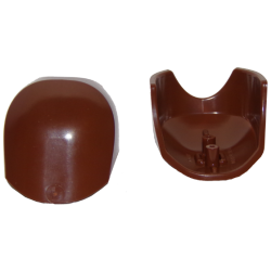 Large Figure Armor, Round, Smooth, Oval Cutout