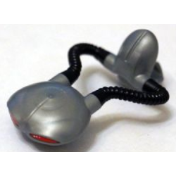 Minifigure, Head, Modified Manta with Air Tank, Black Tubes and Red Eyes Pattern