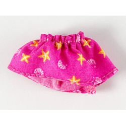 Belville, Clothes Skirt Short with Starfish / Sea Stars and Seashells Pattern