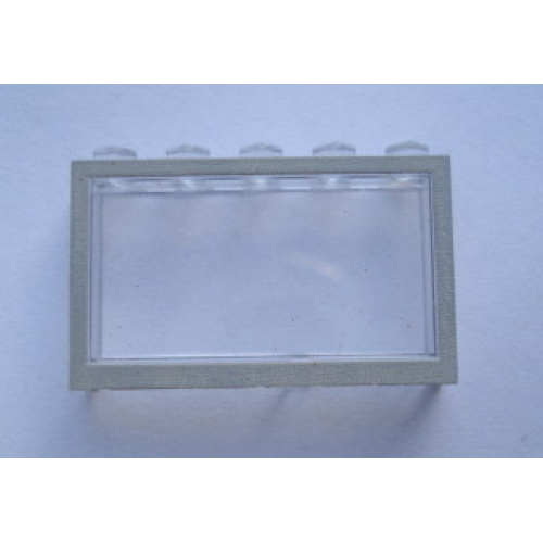 Деталь LEGO Mx1553pb02 Modulex, Window 1 x 5 x 3 with Gray Border Pattern
