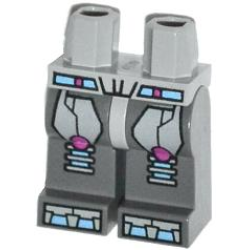 Hips and Dark Bluish Gray Legs with Medium Blue Belt, Light Bluish Gray Straps with Dark Pink Dots and Light Bluish Gray Talons Pattern Hips and Dark Bluish Gray Legs with Medium Blue Belt, Light Bluish Gray Straps with Dark Pink Dots and Light Bluish Gray Talons Pattern