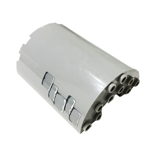 Деталь LEGO 87926pb018 Cylinder Half 3 x 6 x 6 with 1 x 2 Cutout with Bricks Pattern 2 (Sticker) - Set 71040