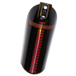 Large Figure Armor, Arm / Leg Cover with Ball Joint Socket and 2 Holes with Red Lines and Reddish Brown Belt Pattern