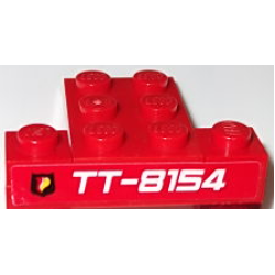 Stickered Assembly 4 x 3 x 2/3 with Fire Logo and 'TT-8154' Pattern (Sticker) - Set 8154 - 2 Plate 1 x 1, 1 Plate 1 x 4, 1 Plate 2 x 3 Stickered Assembly 4 x 3 x 2/3 with Fire Logo and 'TT-8154' Pattern (Sticker) - Set 8154 - 2 Plate 1 x 1, 1 Plate 1 x 4, 1 Plate 2 x 3