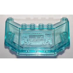 Windscreen 5 x 8 x 2 with Metallic Light Blue Head-Up Display (HUD) Pattern on Inside (Sticker) - Set 76153 Windscreen 5 x 8 x 2 with Metallic Light Blue Head-Up Display (HUD) Pattern on Inside (Sticker) - Set 76153