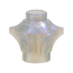 Rock 1 x 1 Crystal 6 Point (Mace Head / Brick, Round 1 x 1 with 6 Barbs / Points)