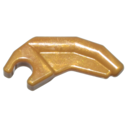 Barb / Claw / Horn / Tooth with Clip, Angled - Reddish Brown