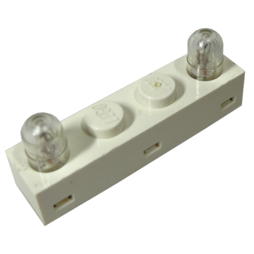 Деталь LEGO 4771c01 Electric, Light Brick 1 x 4 with 2 Lamps on Top