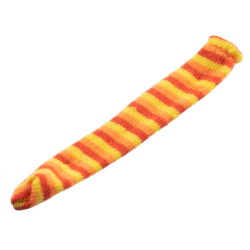 Scala, Clothes Sock Knit Female Long with Red, Orange, and Yellow Stripes Pattern