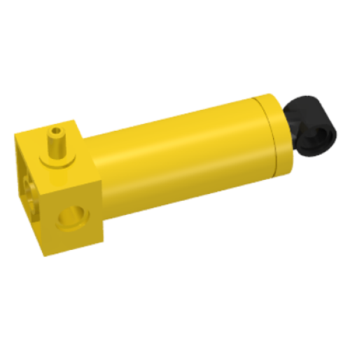 Деталь LEGO 4688c01 Pneumatic Cylinder with 1 Inlet Medium (48mm) - Yellow