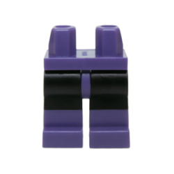Hips and Black Legs with Molded Dark Purple Lower Legs / Boots Pattern Hips and Black Legs with Molded Dark Purple Lower Legs / Boots Pattern