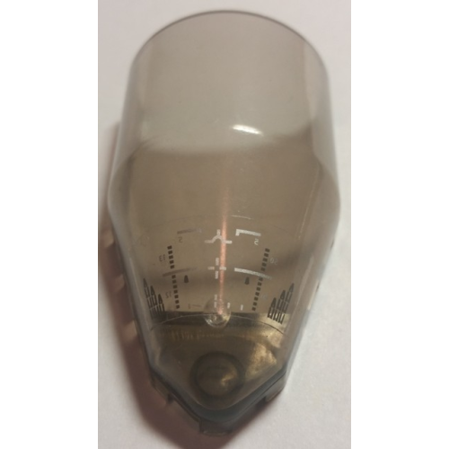 Деталь LEGO 30384pb04 Windscreen 7 x 4 x 2 Round with Silver Crosshairs and On Screen Measurements Pattern (Sticker) - Set 8635