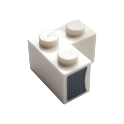 Brick 2 x 2 Corner with Grille Pattern Model Left Side (Sticker) - Set 76897 Brick 2 x 2 Corner with Grille Pattern Model Left Side (Sticker) - Set 76897