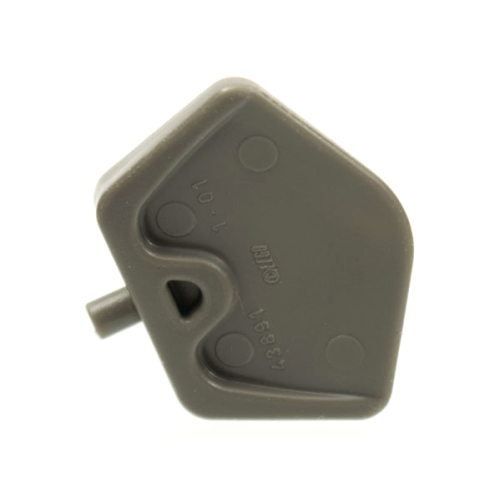 Деталь LEGO 43891 Elephant Ear with Bar - Dark Gray