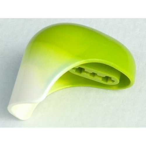 Деталь LEGO 53558pb01 Bionicle Head Connector Block (Toa Inika) with Marbled White Pattern