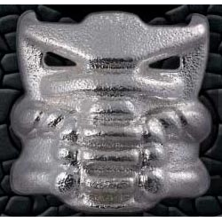 Bionicle Krana Mask Xa, White Metal Krana-Kal