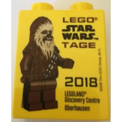 Duplo, Brick 1 x 2 x 2 with LEGO Star Wars Tage 2018 LEGOLAND Discovery Centre Oberhausen Pattern Duplo, Brick 1 x 2 x 2 with LEGO Star Wars Tage 2018 LEGOLAND Discovery Centre Oberhausen Pattern