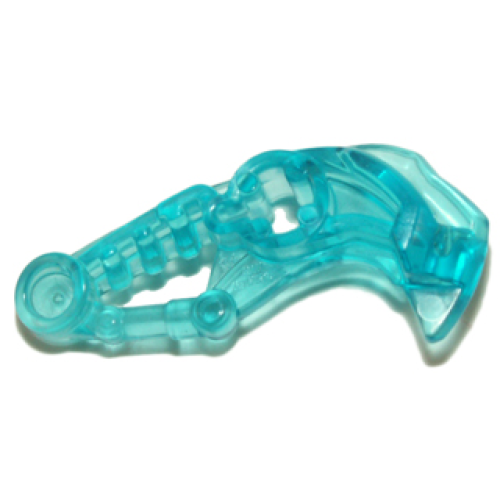 Деталь LEGO 19050 Bionicle Head Connector Block Eye/Brain Stalk (Toa Okoto) - Trans-Light Blue