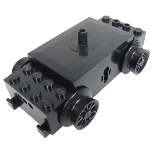 Деталь LEGO bb0012vb Electric, Train Motor 12V with Wheels Type II with 3 Round Contact Holes