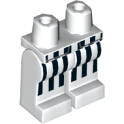 Hips and Legs with Vertical Black Stripes Pattern Hips and Legs with Vertical Black Stripes Pattern