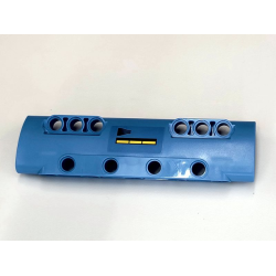 Technic, Panel Curved 11 x 3 with 10 Pin Holes through Panel Surface with 3 Yellow Bars and Black Fade Pattern Side A (Sticker) - Set 42066 Technic, Panel Curved 11 x 3 with 10 Pin Holes through Panel Surface with 3 Yellow Bars and Black Fade Pattern Side A (Sticker) - Set 42066