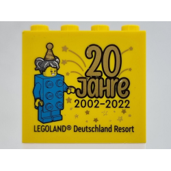 Brick 2 x 4 x 3 with 20 JAHRE 2002 - 2022 LEGOLAND Deutschland Resort Pattern Brick 2 x 4 x 3 with 20 JAHRE 2002 - 2022 LEGOLAND Deutschland Resort Pattern